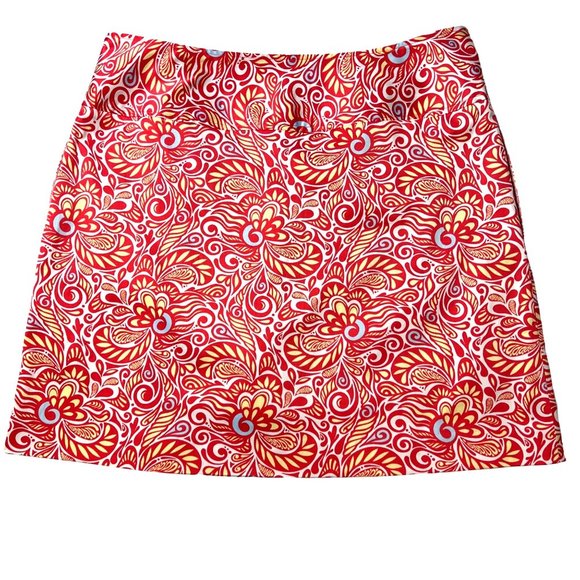 Sport Haley Golf Skort Coral Print Exposed Zipper Women’s 10 - Picture 2 of 14